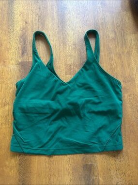 lululemon athletica align Emerald Green V-Neck Sports Bralette